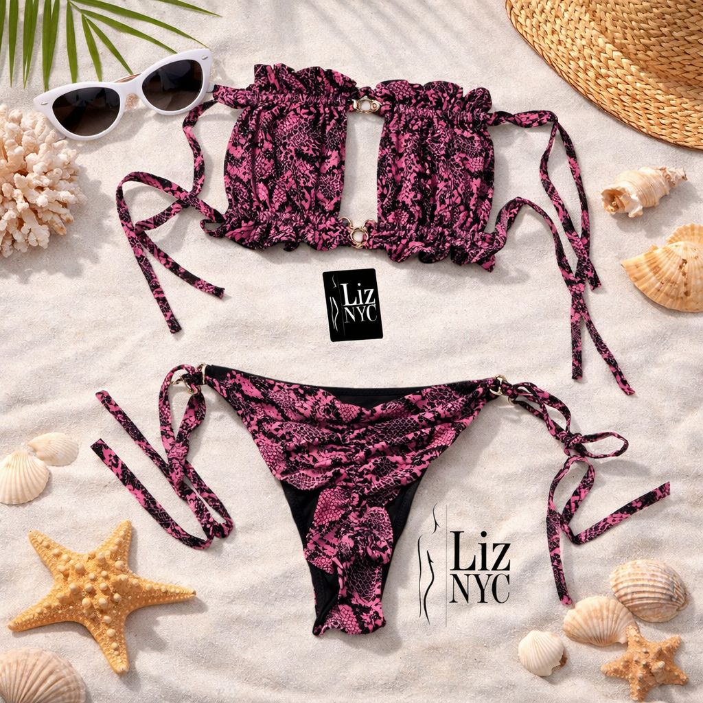 Pink Python Bikini