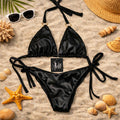 Onyx Leather Bikini