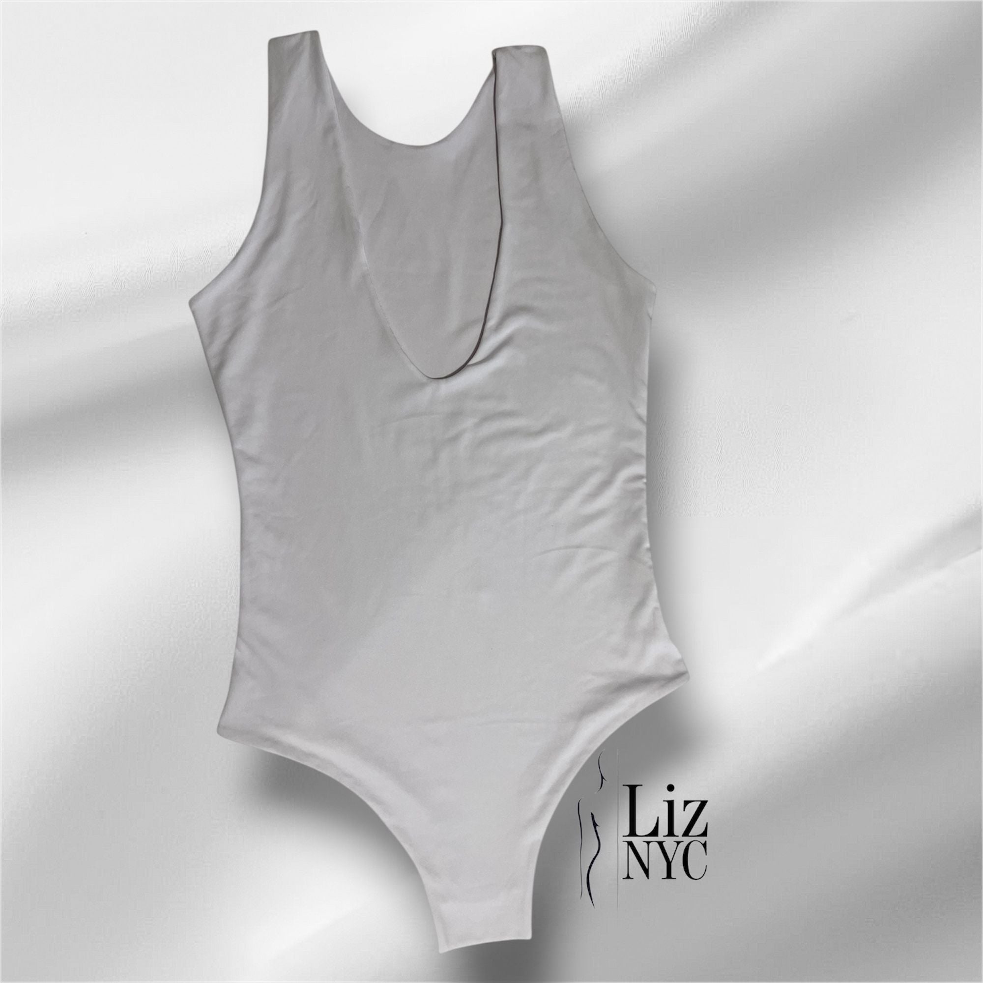 Slate Grey High-Neck Body Suit